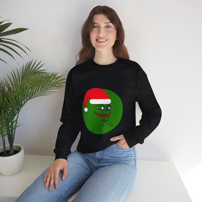 Unisex Pepe Crypto Coin Sweatshirt and Hoodie, Gift for Her, Gift for Him, Gift for Dad, Gift for love, Christmas, Digital Prints, Gift