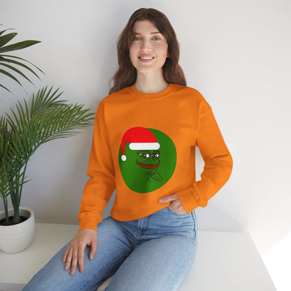 Unisex Pepe Crypto Coin Sweatshirt and Hoodie, Gift for Her, Gift for Him, Gift for Dad, Gift for love, Christmas, Digital Prints, Gift