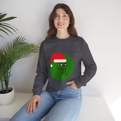 Unisex Pepe Crypto Coin Sweatshirt and Hoodie, Gift for Her, Gift for Him, Gift for Dad, Gift for love, Christmas, Digital Prints, Gift